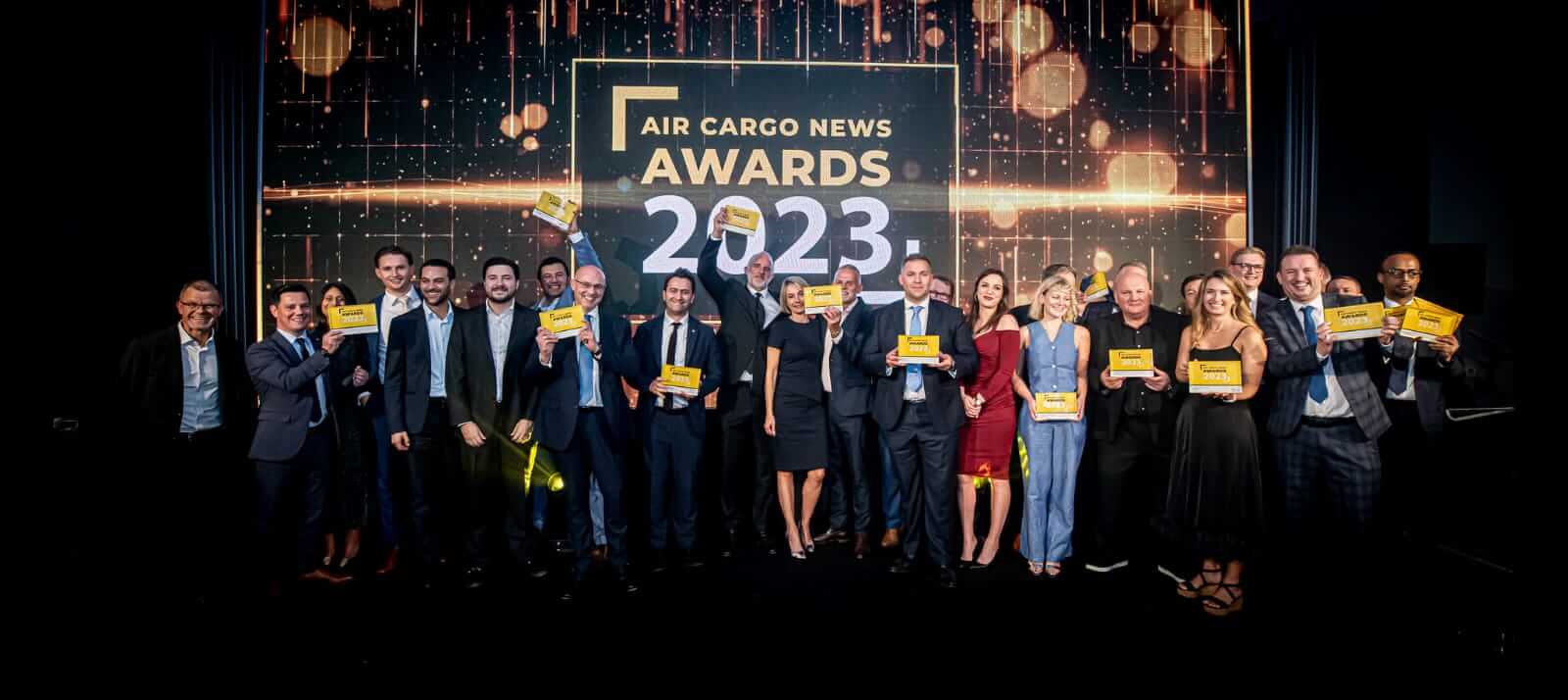 All the winners on stage