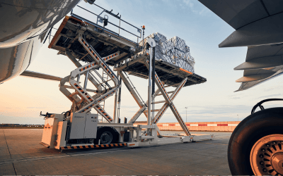 Time sensitive cargo being loaded into aircraft